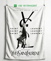 Yves Saint Laurent Throw Blankets